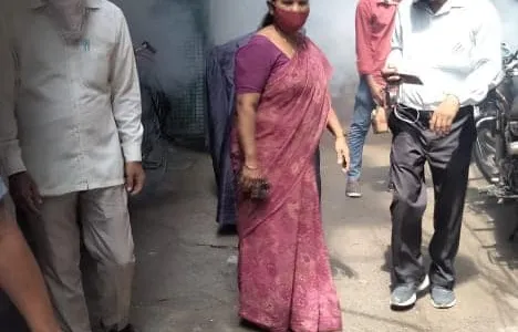 आश्रम कोली कैम्प में एंटी मलेरिया फॉगिंग