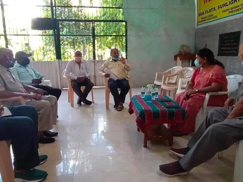 आश्रम सब्ज़ी मंडी एवं 80 गज में निरीक्षण दौरा — 2