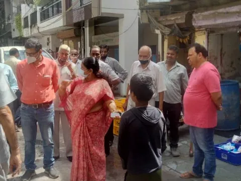 आश्रम सब्ज़ी मंडी एवं 80 गज में निरीक्षण दौरा — 9