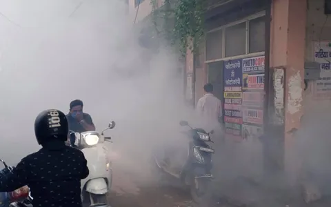 सनलाइट कॉलोनी–2 व मद्रासी कॉलोनी में एंटी मलेरिया फॉगिंग