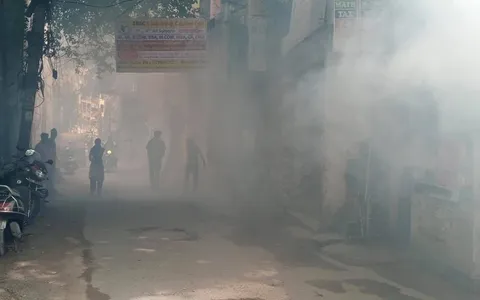 सनलाइट कॉलोनी–2 व मद्रासी कॉलोनी में एंटी मलेरिया फॉगिंग