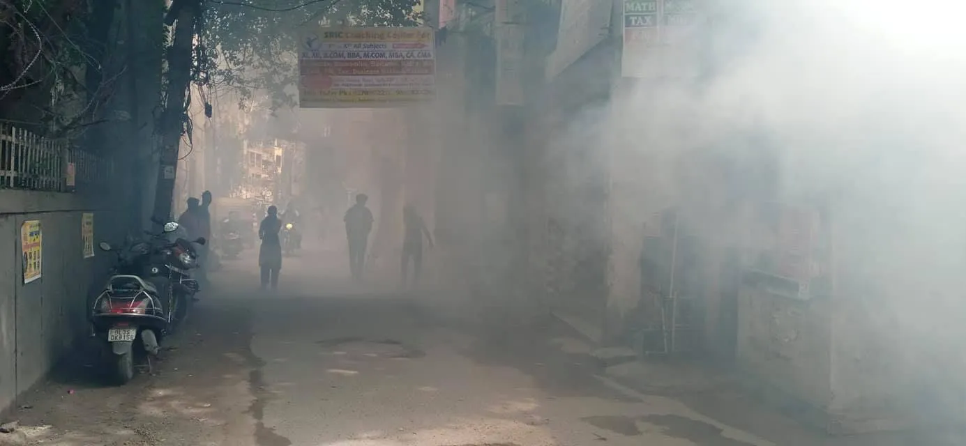 सनलाइट कॉलोनी–2 व मद्रासी कॉलोनी में एंटी मलेरिया फॉगिंग — तस्वीर 2 में से 11