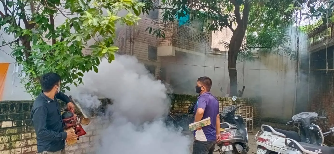 सनलाईट कॉलोनी – 1 के बाला साहेब गुरुद्वारा क्षेत्र में एंटी मलेरिया फॉगिंग — तस्वीर 8 में से 17