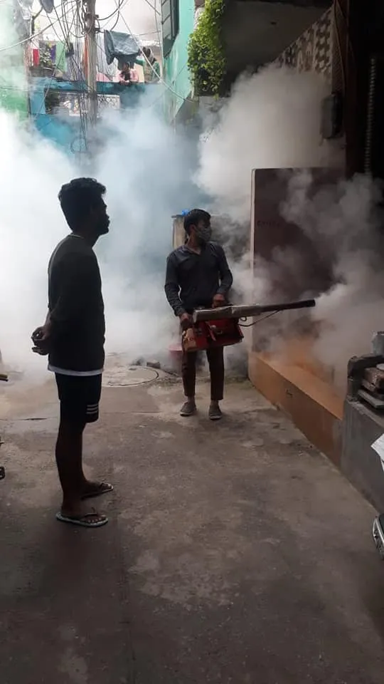 सराय काले खां चौपाल और हरिजन बस्ती में एंटी मलेरिया फॉगिंग — तस्वीर 6 में से 10