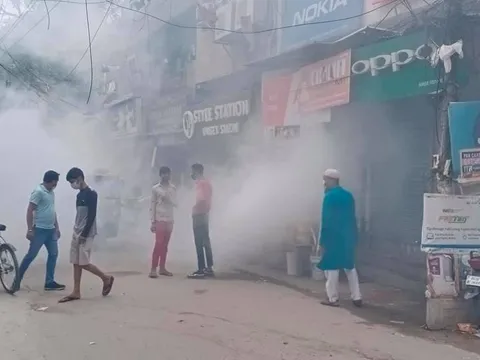 भगवान नगर व मनोकामना मंदिर क्षेत्र में एंटी मलेरिया फॉगिंग — 4