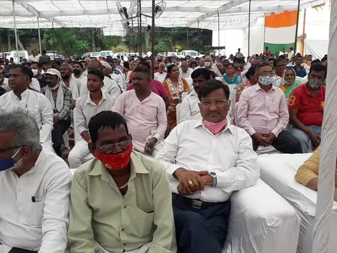 अम्बेडकर भवन में दलितों व महिलाओं पर अत्याचार के खिलाफ कांग्रेस महापंचायत