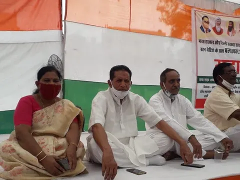 अम्बेडकर भवन में दलितों व महिलाओं पर अत्याचार के खिलाफ कांग्रेस महापंचायत — 3