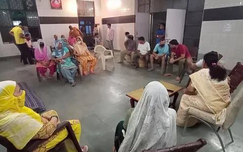 किलोकरी गांव के जाटव समाज चौपाल में दौरा