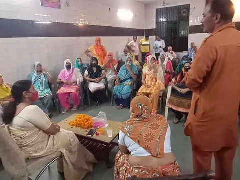 किलोकरी गांव के जाटव समाज चौपाल में दौरा — 2