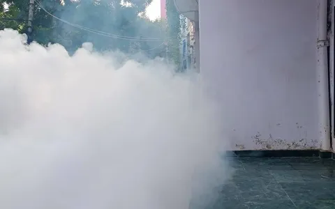 किलोकरी गांव वैष्णव मंदिर, दिल्ली विद्युत कॉलोनी व ITI कॉलोनी में एंटी मलेरिया फॉगिंग
