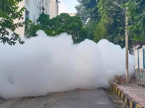 किलोकरी गांव वैष्णव मंदिर, दिल्ली विद्युत कॉलोनी व ITI कॉलोनी में एंटी मलेरिया फॉगिंग — 6