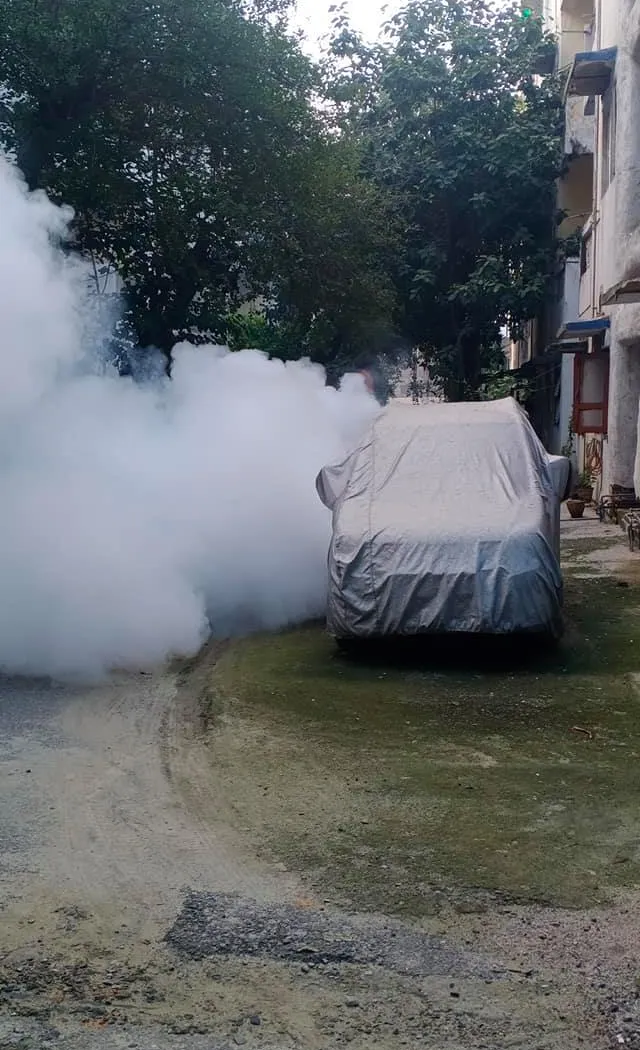 किलोकरी गांव वैष्णव मंदिर, दिल्ली विद्युत कॉलोनी व ITI कॉलोनी में एंटी मलेरिया फॉगिंग — तस्वीर 8 में से 17