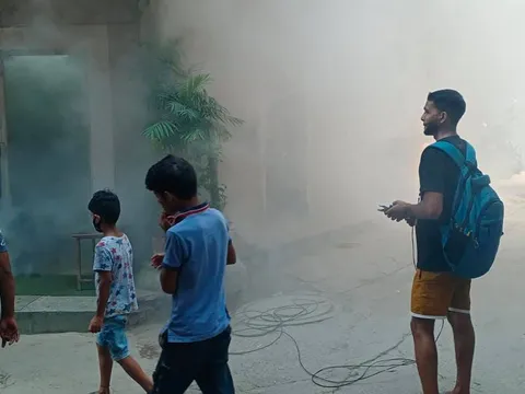 किलोकरी आटा चक्की, हिल क्वीन स्कूल व DTL कॉलोनी में एंटी मलेरिया फॉगिंग — 9