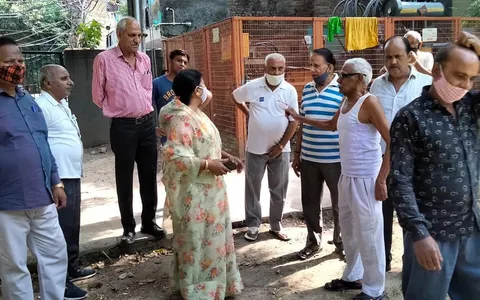 सनलाइट कॉलोनी नं 2 के गोवर्धन पार्क व कोली कैम्प में दौरा