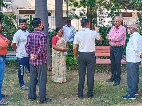 सनलाइट कॉलोनी नं 2 के राजेश वाला पार्क में दौरा