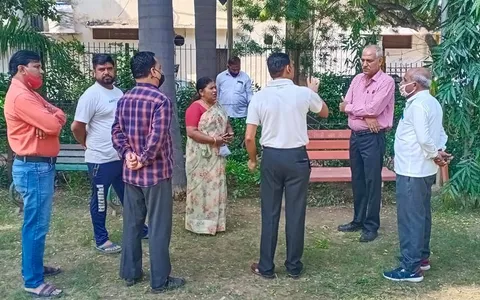 सनलाइट कॉलोनी नं 2 के राजेश वाला पार्क में दौरा