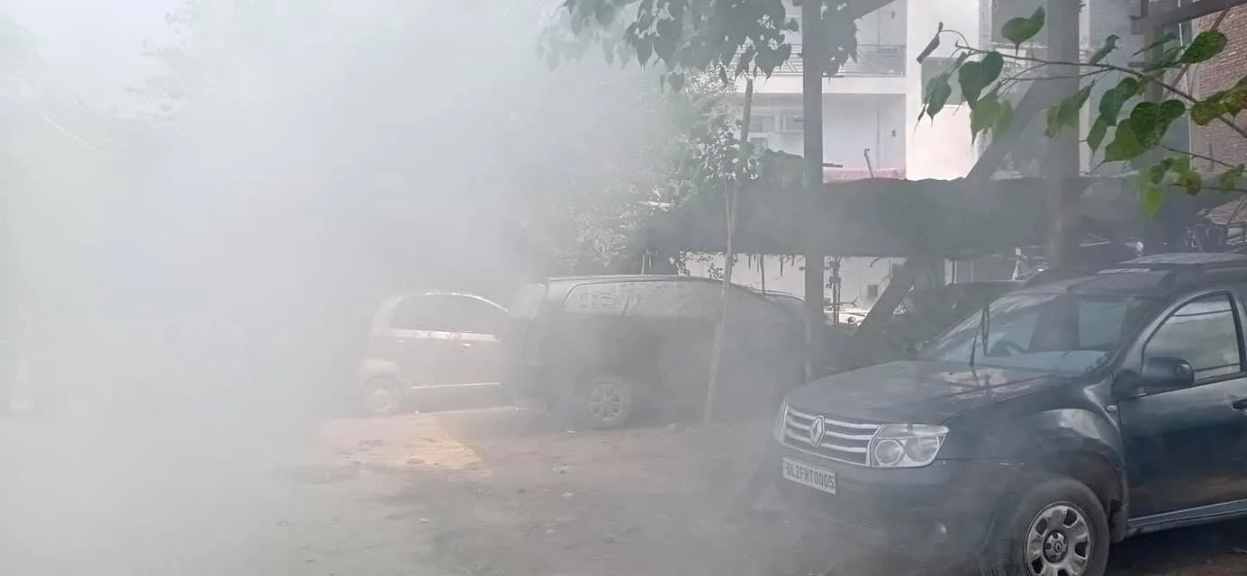 सिद्धार्थ एनक्लेव व शालीमार सिनेमा के पीछे एंटी मलेरिया फॉगिंग — तस्वीर 1 में से 10