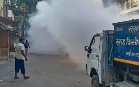 भगवान नगर, IG कैम्प व सनलाइट कॉलोनी II में एंटी मलेरिया फॉगिंग