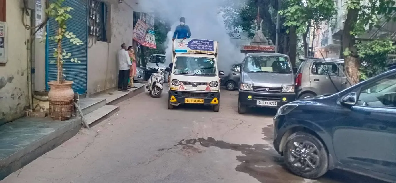 भगवान नगर, IG कैम्प व सनलाइट कॉलोनी II में एंटी मलेरिया फॉगिंग — तस्वीर 3 में से 6