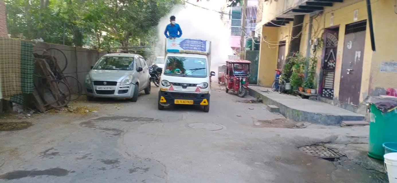 भगवान नगर, IG कैम्प व सनलाइट कॉलोनी II में एंटी मलेरिया फॉगिंग — तस्वीर 4 में से 6