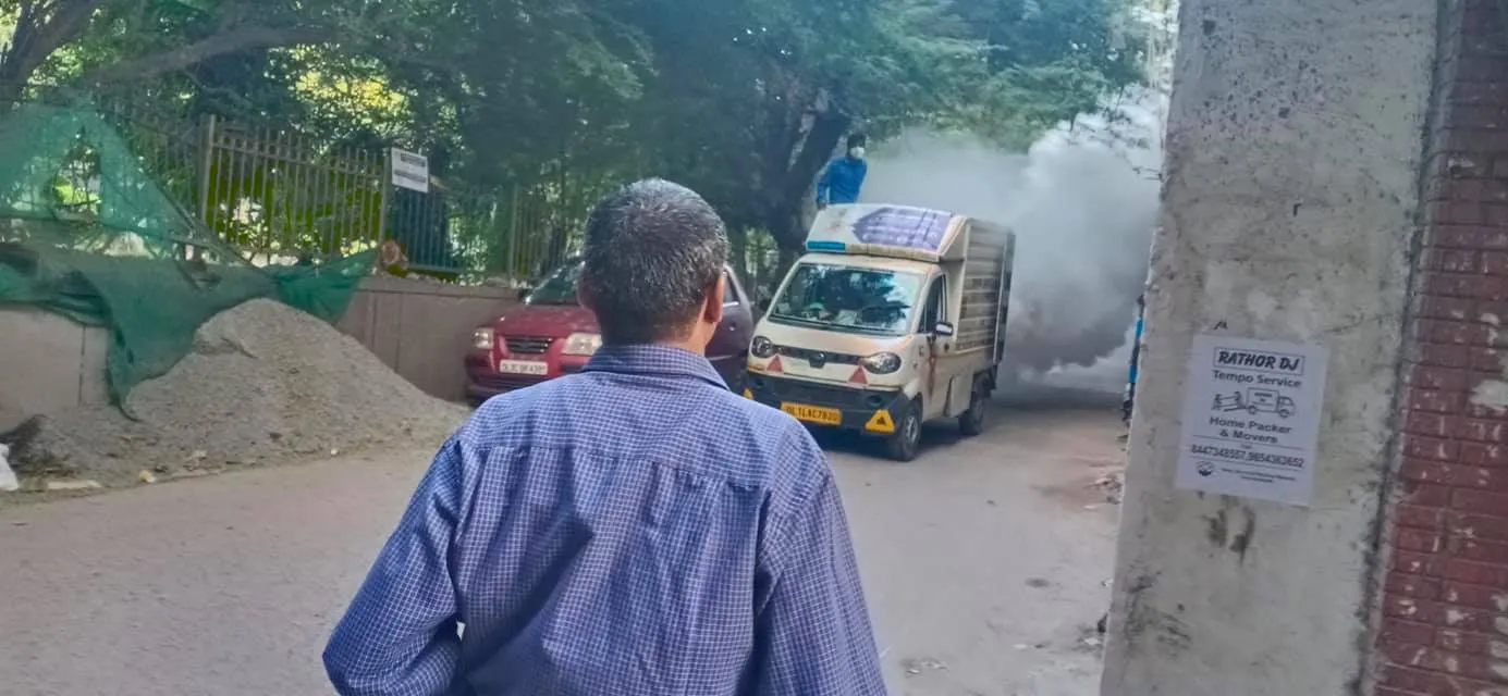 भगवान नगर, IG कैम्प व सनलाइट कॉलोनी II में एंटी मलेरिया फॉगिंग — तस्वीर 5 में से 6