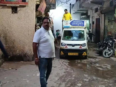 सराय काले खां में टीफा मशीन द्वारा एंटी मलेरिया फॉगिंग — 3