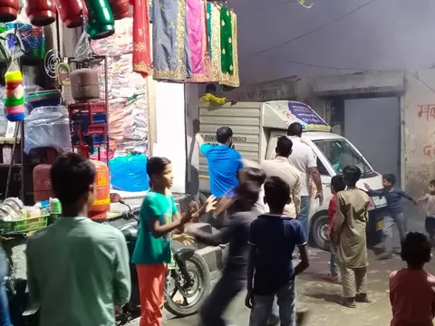 सराय काले खां में टीफा मशीन द्वारा एंटी मलेरिया फॉगिंग — 7