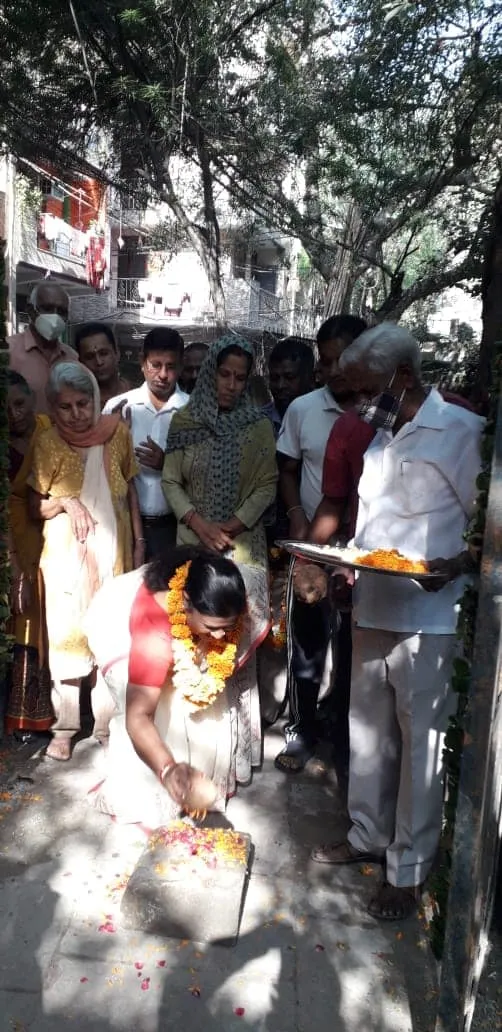 सनलाईट कॉलोनी 2 के स्टोर वाले पार्क में दीवार निर्माण का उद्घाटन — तस्वीर 4 में से 8