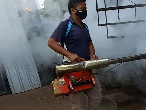सराय काले खां व खेड़ादेवी मंदिर क्षेत्र में एंटी मलेरिया फॉगिंग — 5