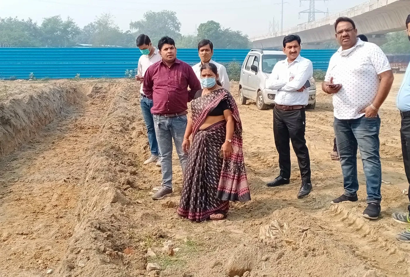 छठ पर्व हेतु लाइट व्यवस्था के लिए स्थल निरीक्षण — तस्वीर 4 में से 16