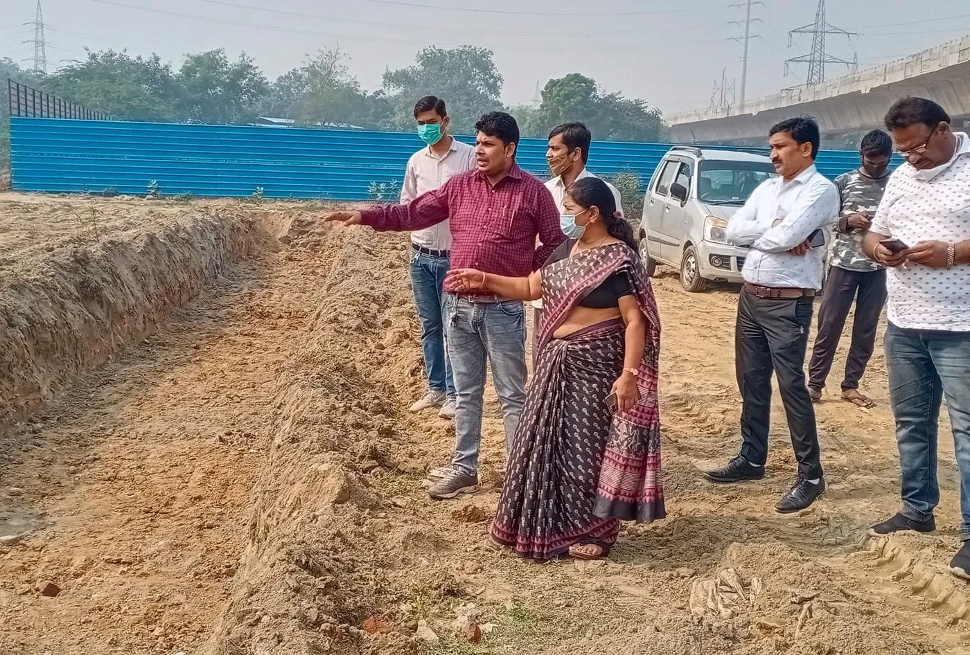 छठ पर्व हेतु लाइट व्यवस्था के लिए स्थल निरीक्षण — तस्वीर 5 में से 16