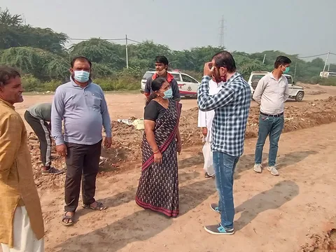 छठ पर्व हेतु लाइट व्यवस्था के लिए स्थल निरीक्षण — 6