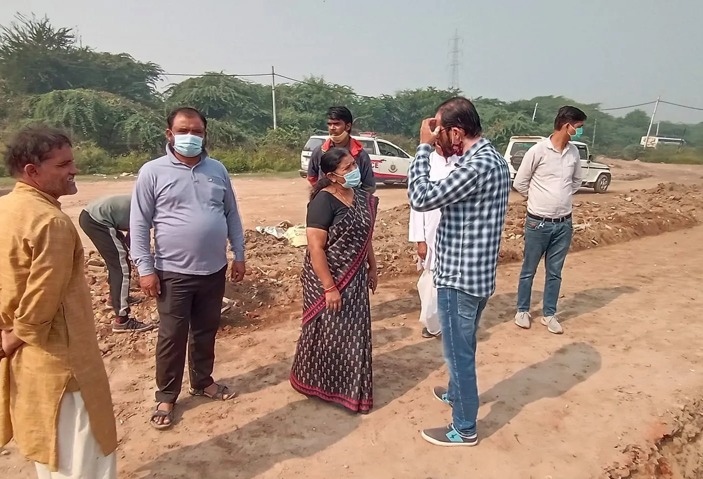छठ पर्व हेतु लाइट व्यवस्था के लिए स्थल निरीक्षण — तस्वीर 6 में से 16