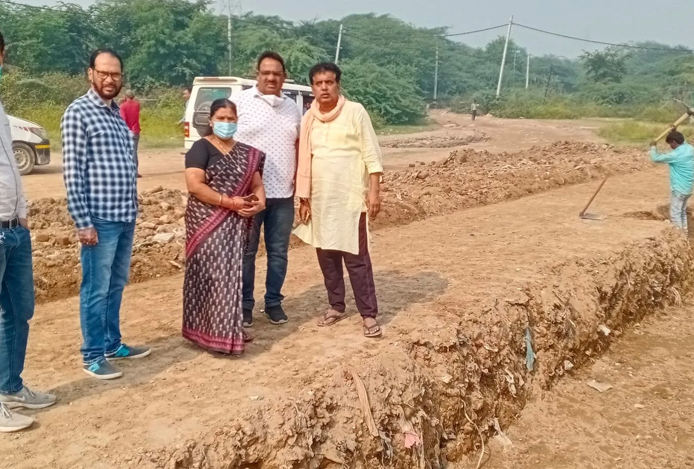 छठ पर्व हेतु लाइट व्यवस्था के लिए स्थल निरीक्षण — तस्वीर 8 में से 16