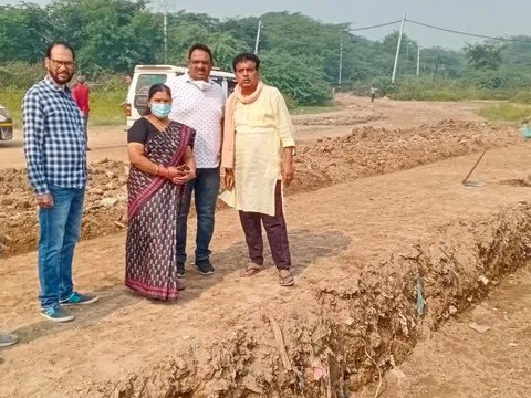 छठ पर्व हेतु लाइट व्यवस्था के लिए स्थल निरीक्षण — 8