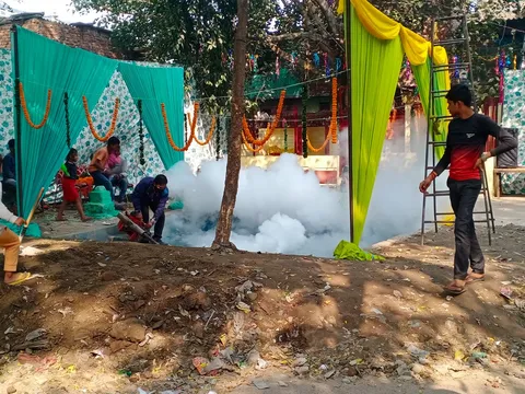 वार्ड के घाटों पर एंटी मलेरिया फॉगिंग — 3