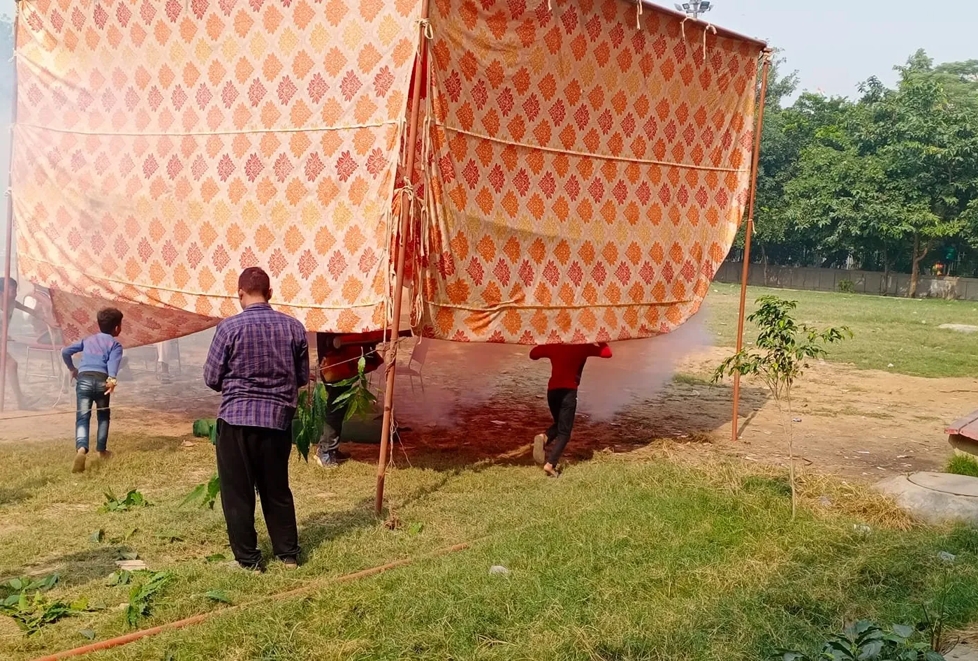वार्ड के घाटों पर एंटी मलेरिया फॉगिंग — तस्वीर 5 में से 19