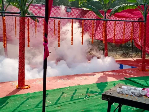 वार्ड के घाटों पर एंटी मलेरिया फॉगिंग — 7