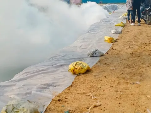 वार्ड के घाटों पर एंटी मलेरिया फॉगिंग — 8