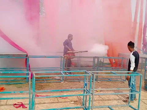 वार्ड के घाटों पर एंटी मलेरिया फॉगिंग — 18