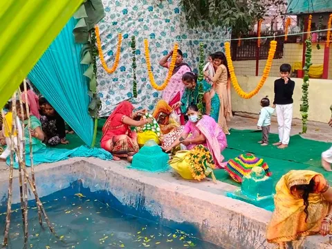 वार्ड के घाटों पर छठ पर्व की धूमधाम से पूजा — 3