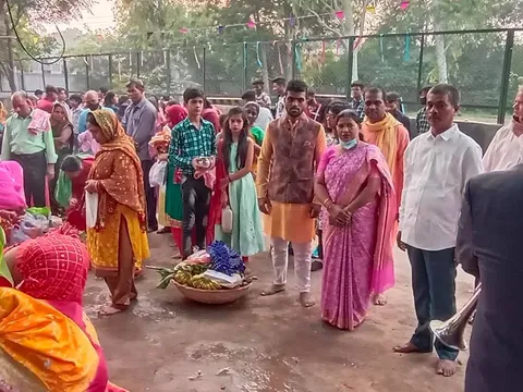 वार्ड के घाटों पर छठ पर्व की धूमधाम से पूजा — 7