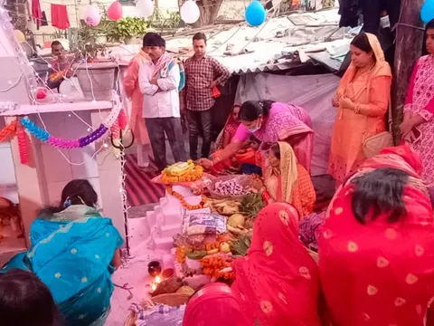 वार्ड के घाटों पर छठ पर्व की धूमधाम से पूजा — 9