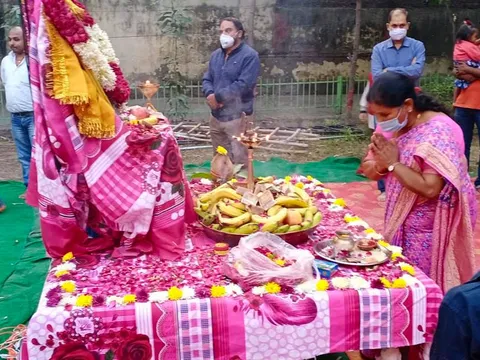 वार्ड के घाटों पर छठ पर्व की धूमधाम से पूजा — 10