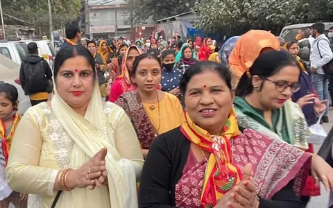 अंगूरी मंदिर, किलोकरी से कार्तिक नाहन शोभा यात्रा
