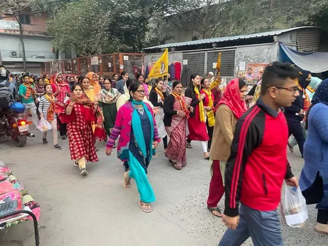 अंगूरी मंदिर, किलोकरी से कार्तिक नाहन शोभा यात्रा — 24