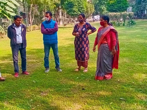 योग पार्क, सिद्धार्थ एक्सटेंशन का निरीक्षण