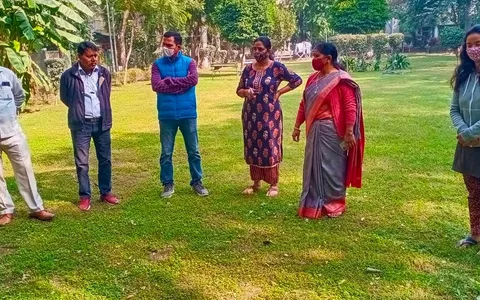 योग पार्क, सिद्धार्थ एक्सटेंशन का निरीक्षण