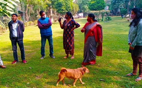 योग पार्क, सिद्धार्थ एक्सटेंशन का निरीक्षण