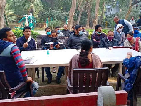 सिद्धार्थ एक्सटेंशन पॉकेट C (पोर्टा कैबिन) का निरीक्षण